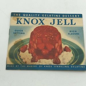 Knox Jell Dessert 1936 Collectible Cookbook Jello